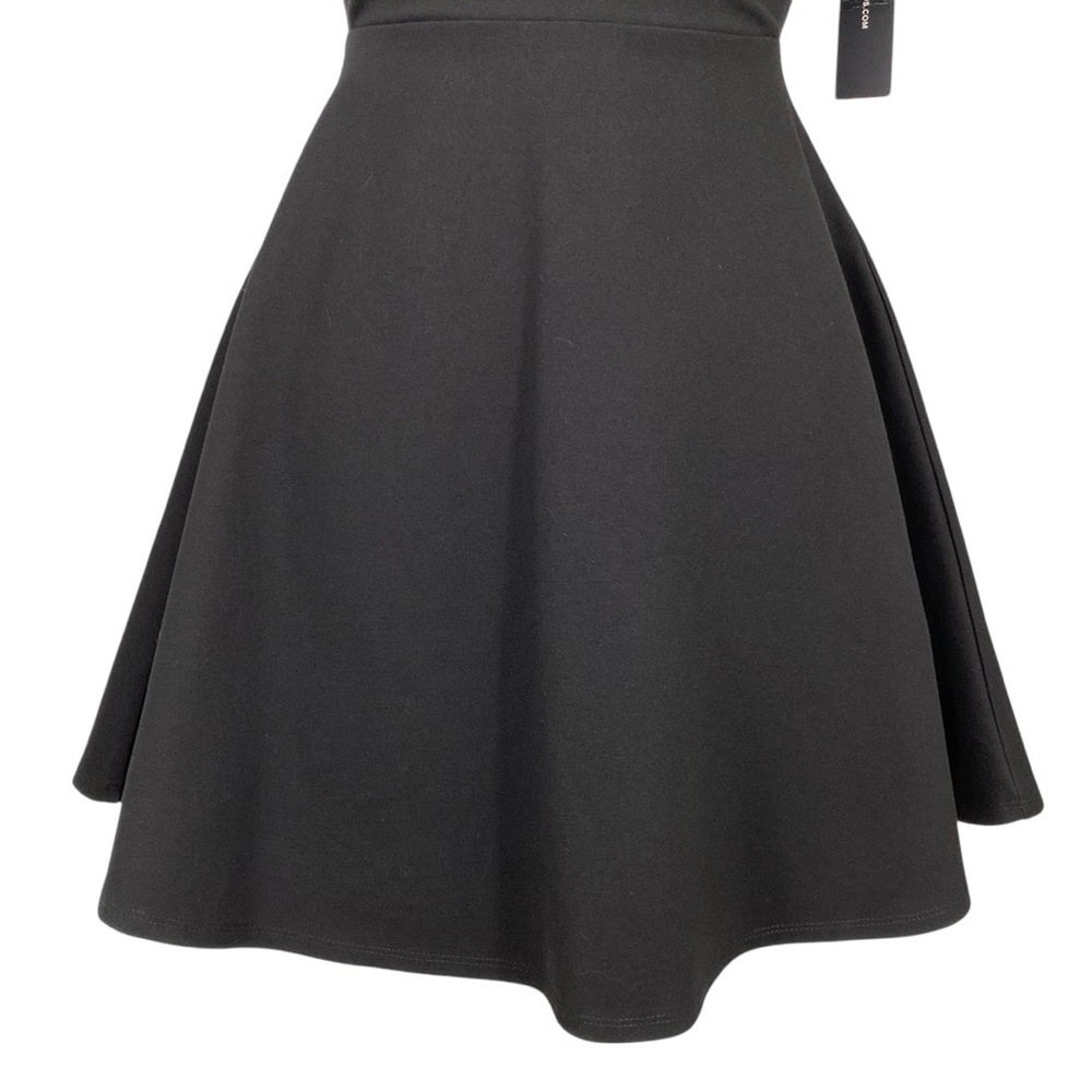 Lulus Need You Close Black Open Back Lace Detail Fit and Flare Mini Party Dress - Picture 10 of 16